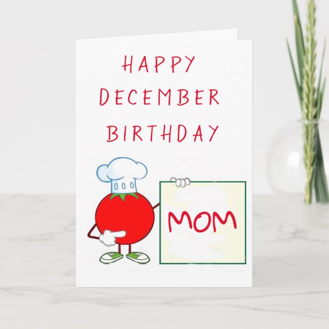 HAPPY ***DECEMBER*** BIRTHDAY ***MOM*** CARD (Front)