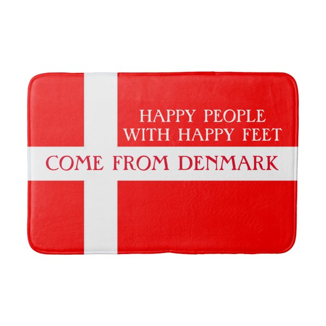 Happy Denmark Bath Mat! Mat (Front)