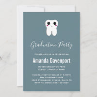 Happy Dental Tooth Smiling Cute Graduation