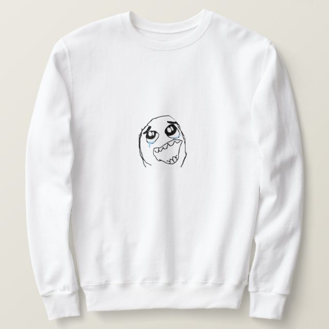 Happy Derp Meme Sweatshirt (Design Front)