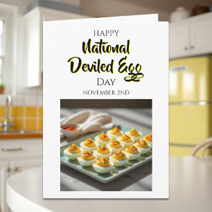 Happy Deviled Egg Day   November 2nd Card