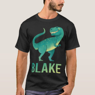 Happy Dinosaur - Blake Name T-Shirt