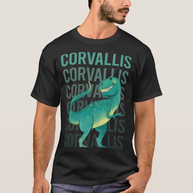 Happy Dinosaur Corvallis T-Shirt (Front)