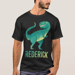 Happy Dinosaur - Frederick Name T-Shirt