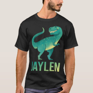 Happy Dinosaur - Jaylen Name T-Shirt