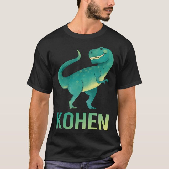 Happy Dinosaur - Kohen Name T-Shirt (Front)