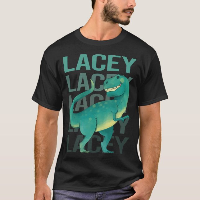 Happy Dinosaur Lacey T-Shirt (Front)