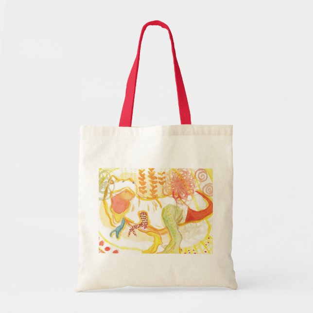 happy dinosaur tote bag (Front)