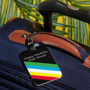 Happy Disability Pride Month Luggage Tag