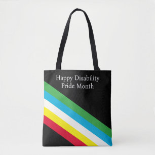 Happy Disability Pride Month Tote Bag