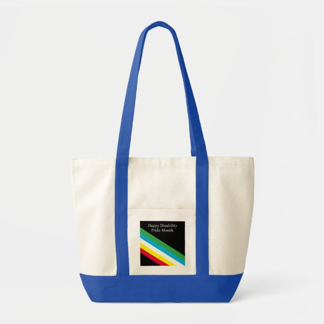 Happy Disability Pride Month Tote Bag (Front)
