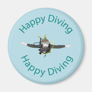 Happy diving magnet