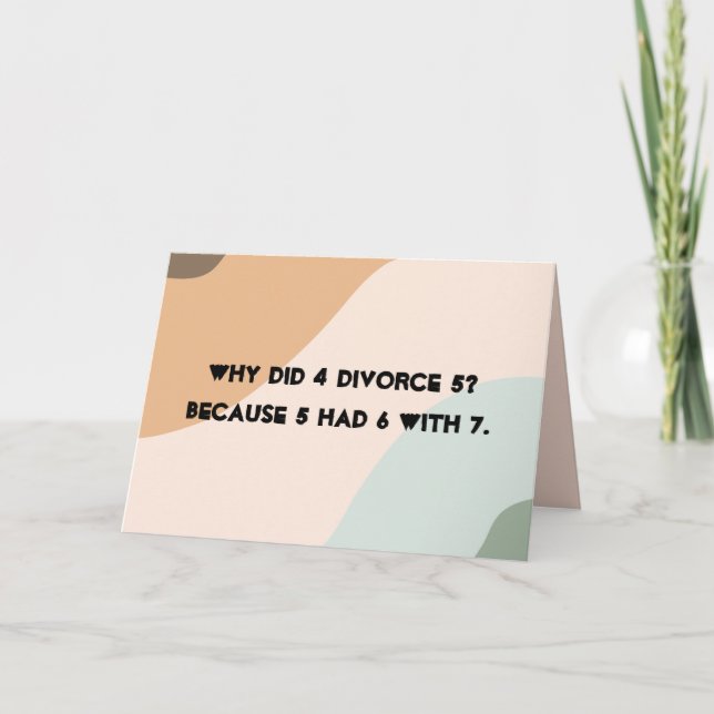 Happy Divorce Day Card (Front)