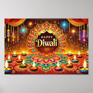 Happy Diwali - Celebrate The Festival of Light Poster