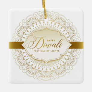 Happy Diwali Ceramic Ornament