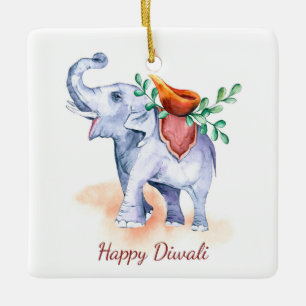 Happy Diwali Ceramic Ornament