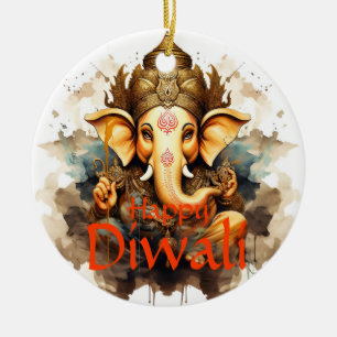 Happy Diwali Ceramic Tree Decoration