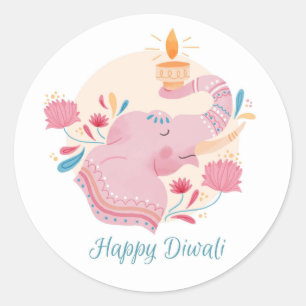 Happy Diwali   Classic Round Sticker