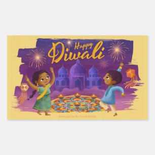 Happy Diwali Classic Round Sticker