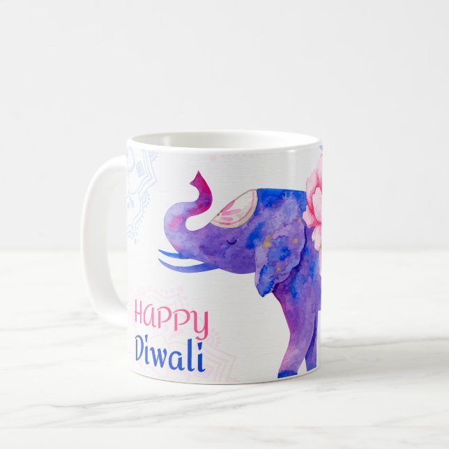 Happy Diwali Coffee Mug (Front Left)
