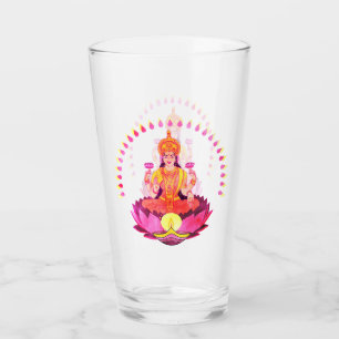 Happy Diwali - Deepalavi Lakshmi Goddess 1 Glass