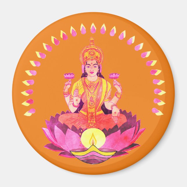 Happy Diwali - Deepalavi Lakshmi Goddess 1 Magnet (Front)