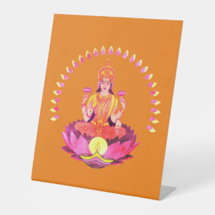 Happy Diwali - Deepalavi Lakshmi Goddess 1 Pedestal Sign