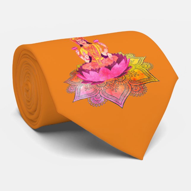 Happy Diwali - Deepalavi Lakshmi Goddess 4 Tie (Rolled)