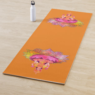 Happy Diwali - Deepalavi Lakshmi Goddess 4 Yoga Mat