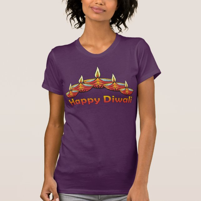 Happy Diwali Deepas T-Shirt (Front)