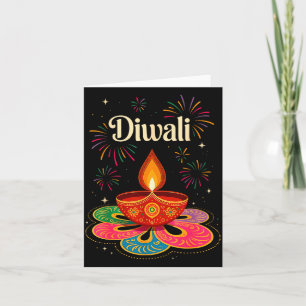 Happy Diwali Deepavali Hindu Indian Festival Of Li Card