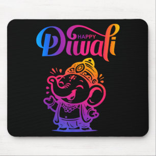Happy Diwali Deepavali Hindu Indian Festival Of Li Mouse Pad