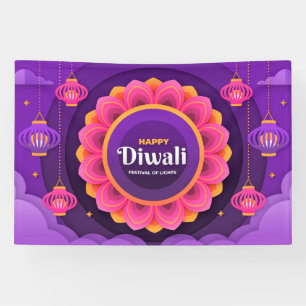 Happy Diwali Festival of Lights Banner