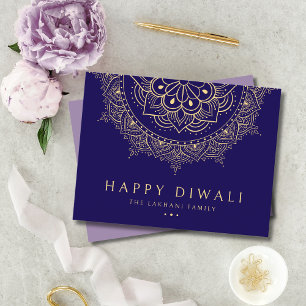Happy Diwali Festival of Lights Celebration Holiday Postcard