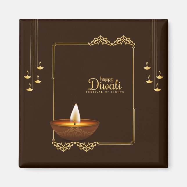 Happy Diwali - Festival of Lights Magnet (Front)