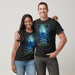 Happy Diwali Festival of Lights Peacock T-Shirt