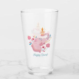 Happy Diwali Glass