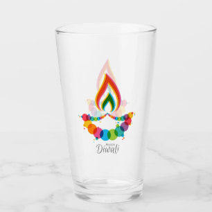 Happy Diwali Glass