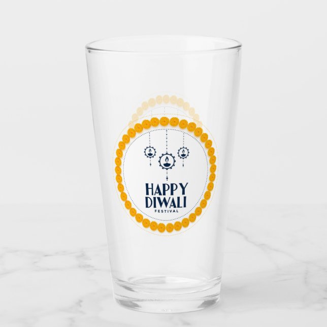 Happy Diwali Glass (Front)