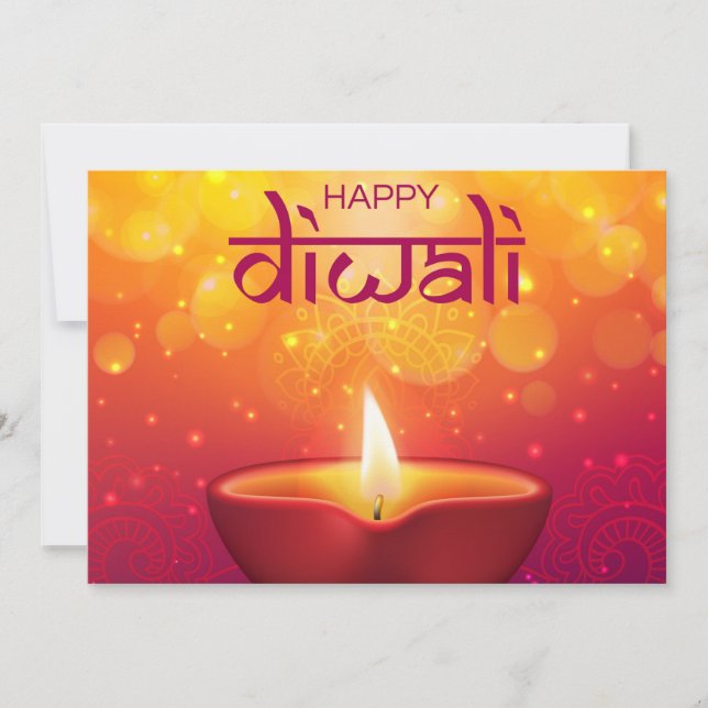 Happy Diwali Holiday Card (Front)