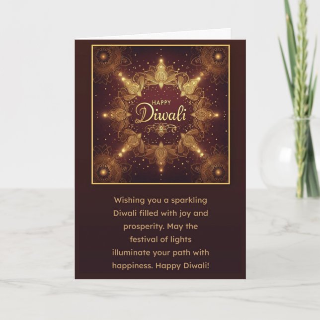 Happy Diwali Holiday Card (Front)
