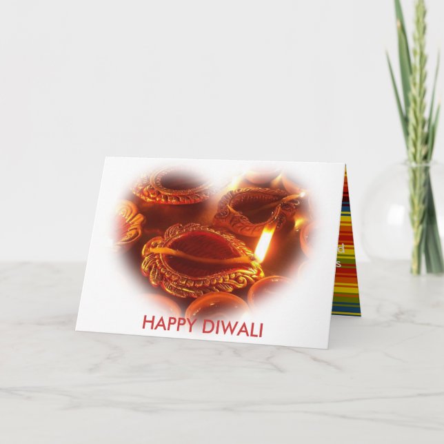 HAPPY DIWALI lamp Card (Front)
