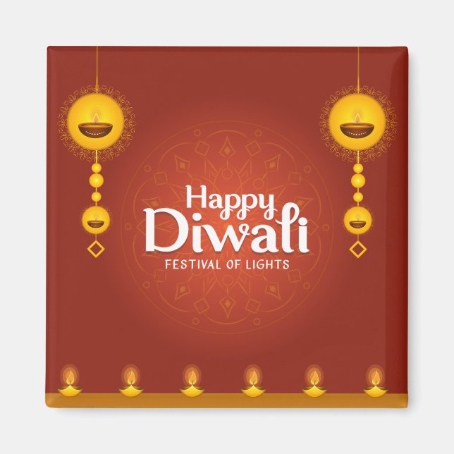 Happy Diwali Magnet (Front)