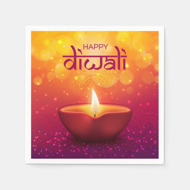 Happy Diwali Napkins (Front)