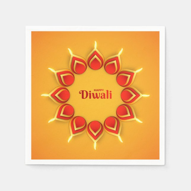 Happy Diwali Napkins (Front)