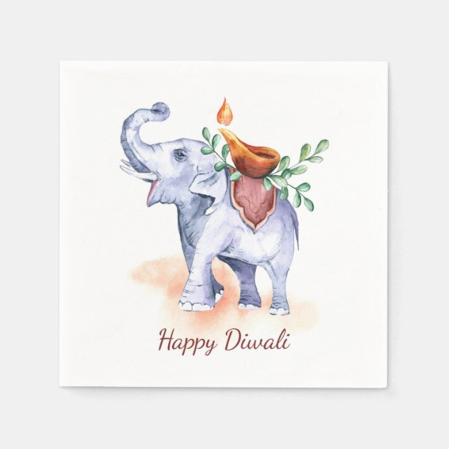 Happy Diwali Napkins (Front)