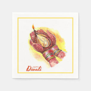 Happy Diwali Napkins
