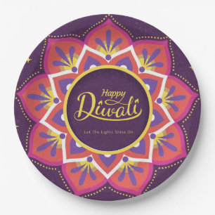 Happy Diwali  Paper Plate