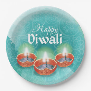 Happy Diwali  Paper Plate
