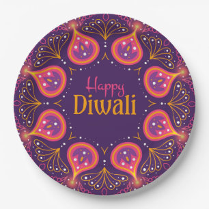 Happy Diwali  Paper Plate